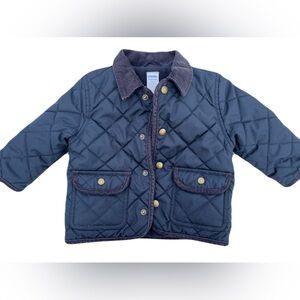 Gymboree Boys Size 12-24 Months Navy Quilted Jacket